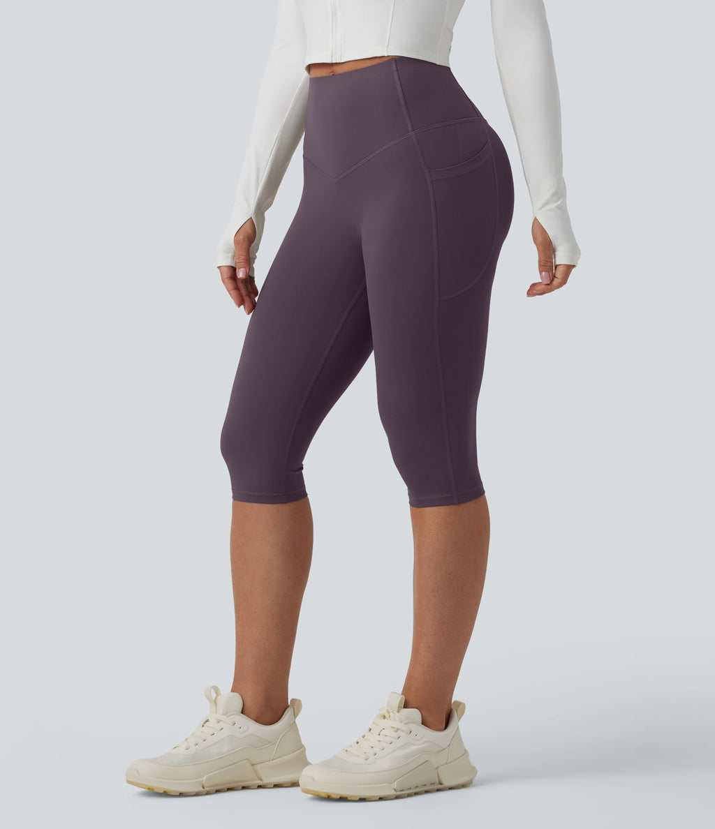 Legging sculptant d'entraînement corsaire Halara UltraSculpt™ taille haute galbant gainant avec poches