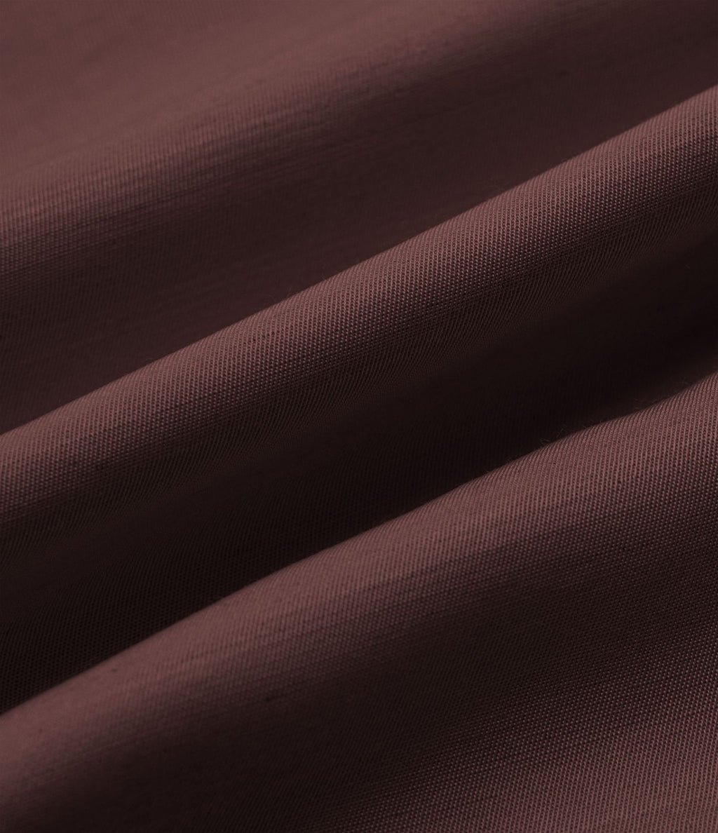 Pantalon large fluide taille haute en lin mélangé avec poches et liens latéraux