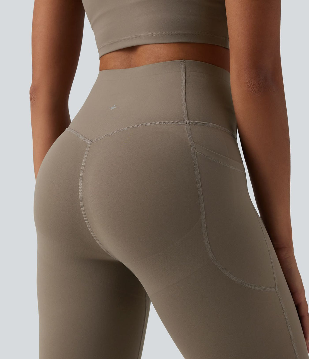 Legging de yoga bootcut Halara UltraSculpt™ taille haute push-up gainant avec poches