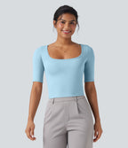 T-shirt de travail SoftlyZero™ Airy encolure arrondie manches courtes effet frais InstantCool