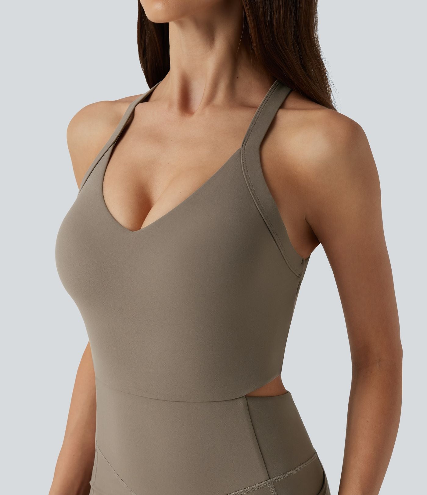 Combinaison moulante dos nu Halara UltraSculpt™ gainante et gainante avec poches - Édition Easy Peezy