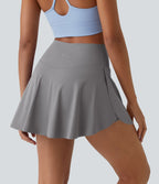 Jupe de tennis mini 2-en-1 quotidienne SoftlyZero™ Airy avec croisement, poche latérale et effet frais InstantCool, Lucid, protection solaire UPF50+
