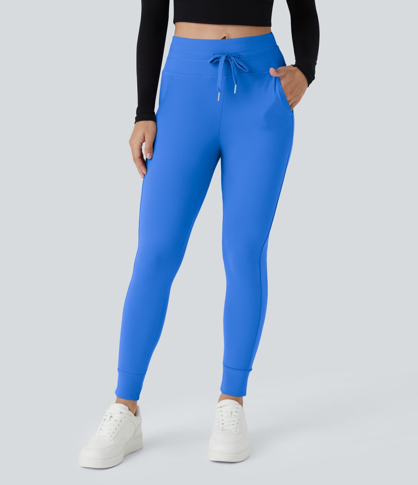 Jogging taille haute Softlyzero™ Plush avec cordon de serrage et poches latérales