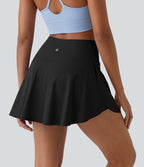 Jupe de tennis mini 2-en-1 quotidienne SoftlyZero™ Airy avec croisement, poche latérale et effet frais InstantCool, Lucid, protection solaire UPF50+