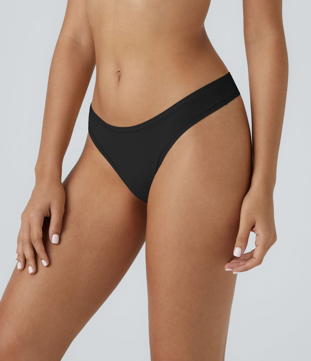 String uni taille basse, très extensible et doux pour la peau