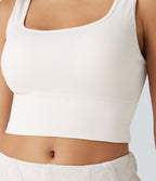 OneForm Débardeur casual sans couture col rond échancré dos en U avec soutien-gorge intégré
