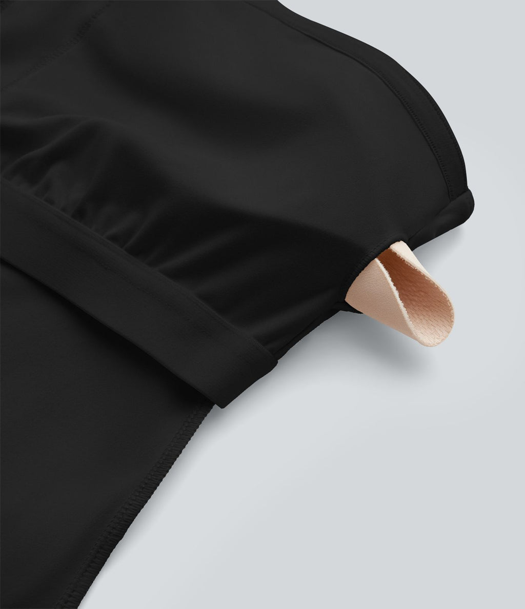 Robe maxi sirène SoftlyZero™ Plush bustier avec maintien intégré, coussinets amovibles et mesh contrasté