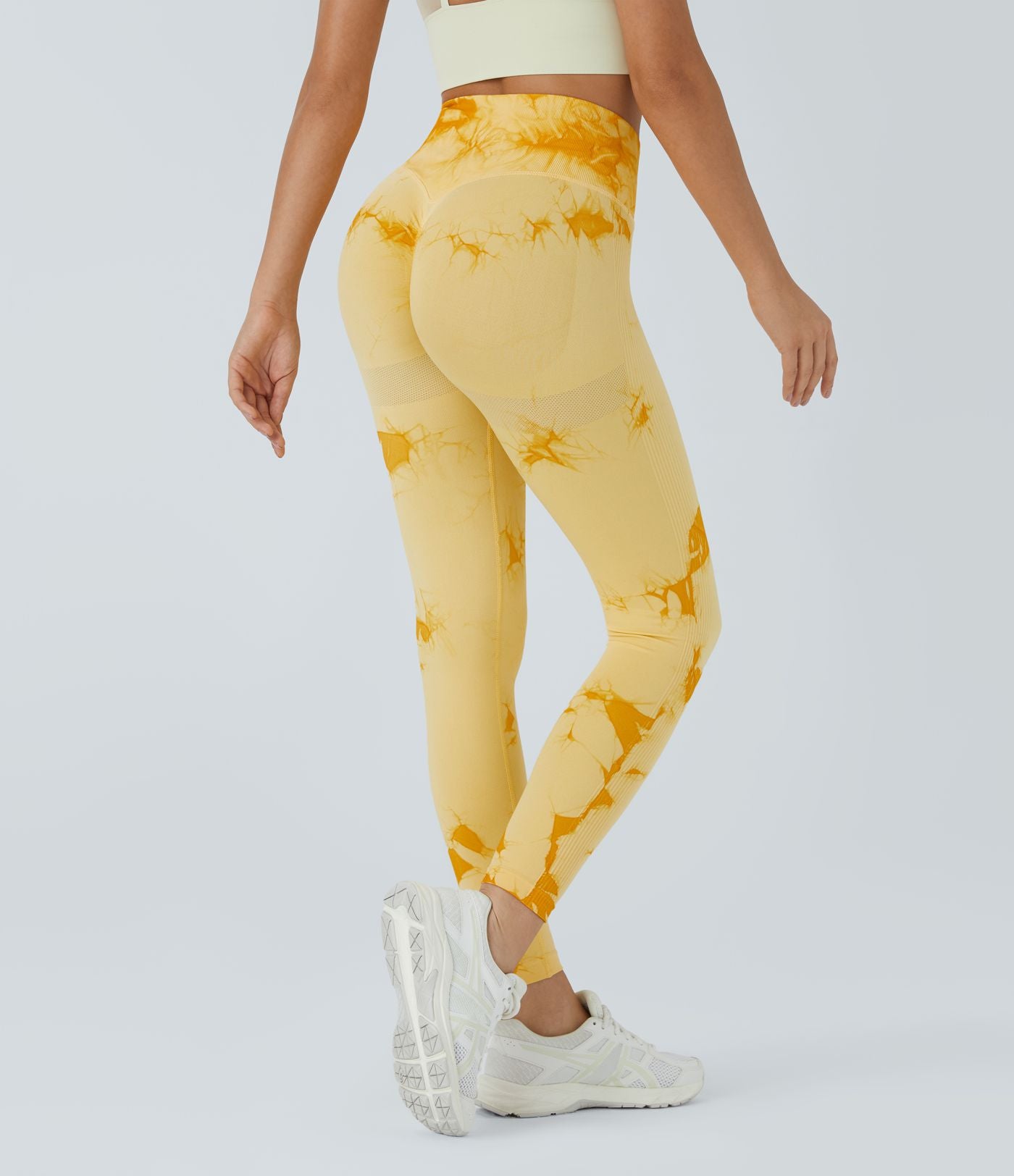 Legging yoga taille haute tie-dye sans couture OneForm Seamless Flow