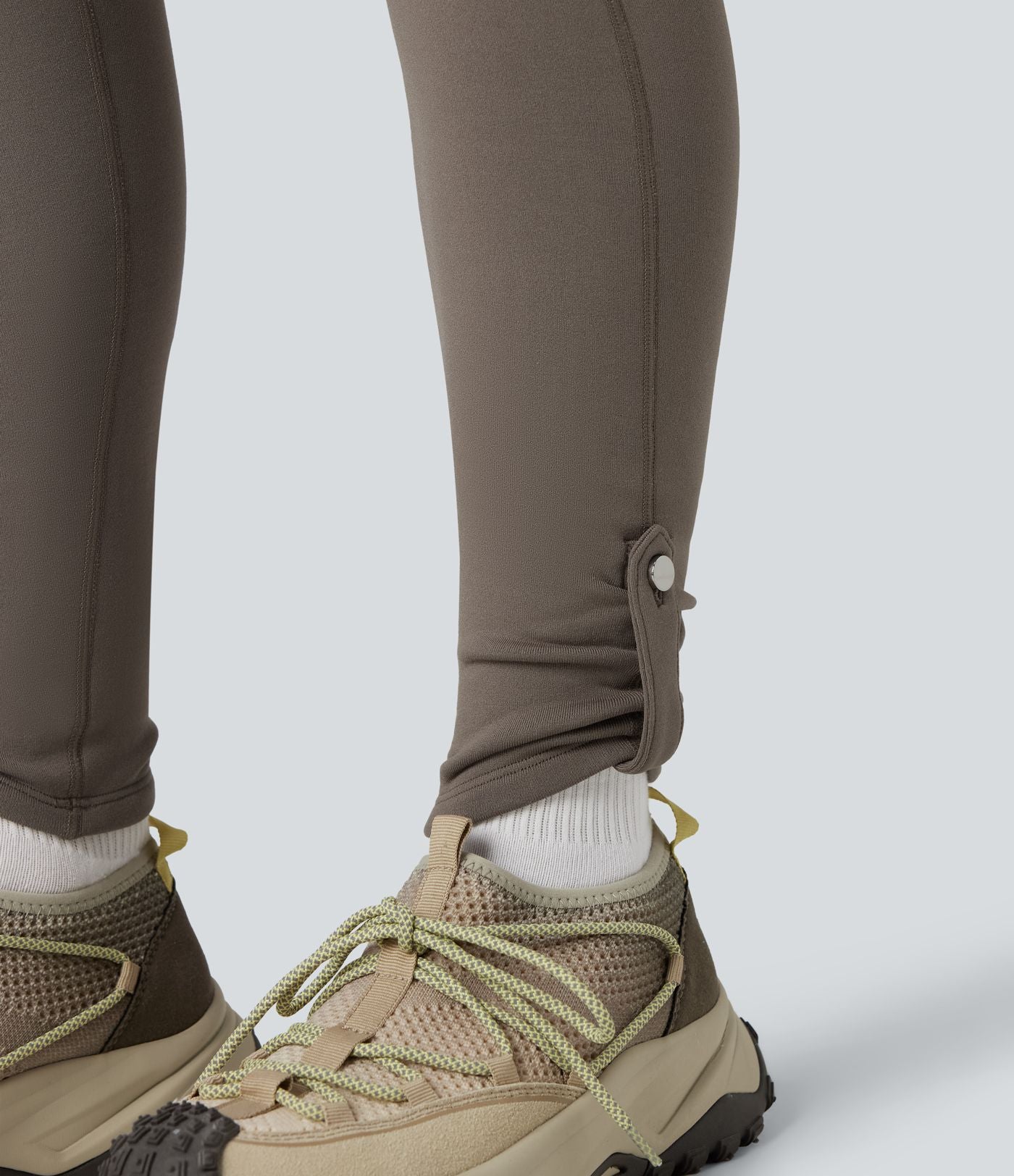 Legging de randonnée polaire gainant taille haute avec poches