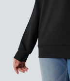 Sweat-shirt décontracté SpacerTek™ col bénitier et manches longues