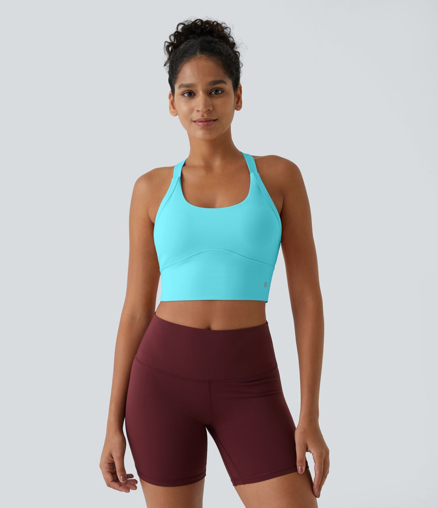 Débardeur yoga court SoftlyZero™ Plush à découpes A-C