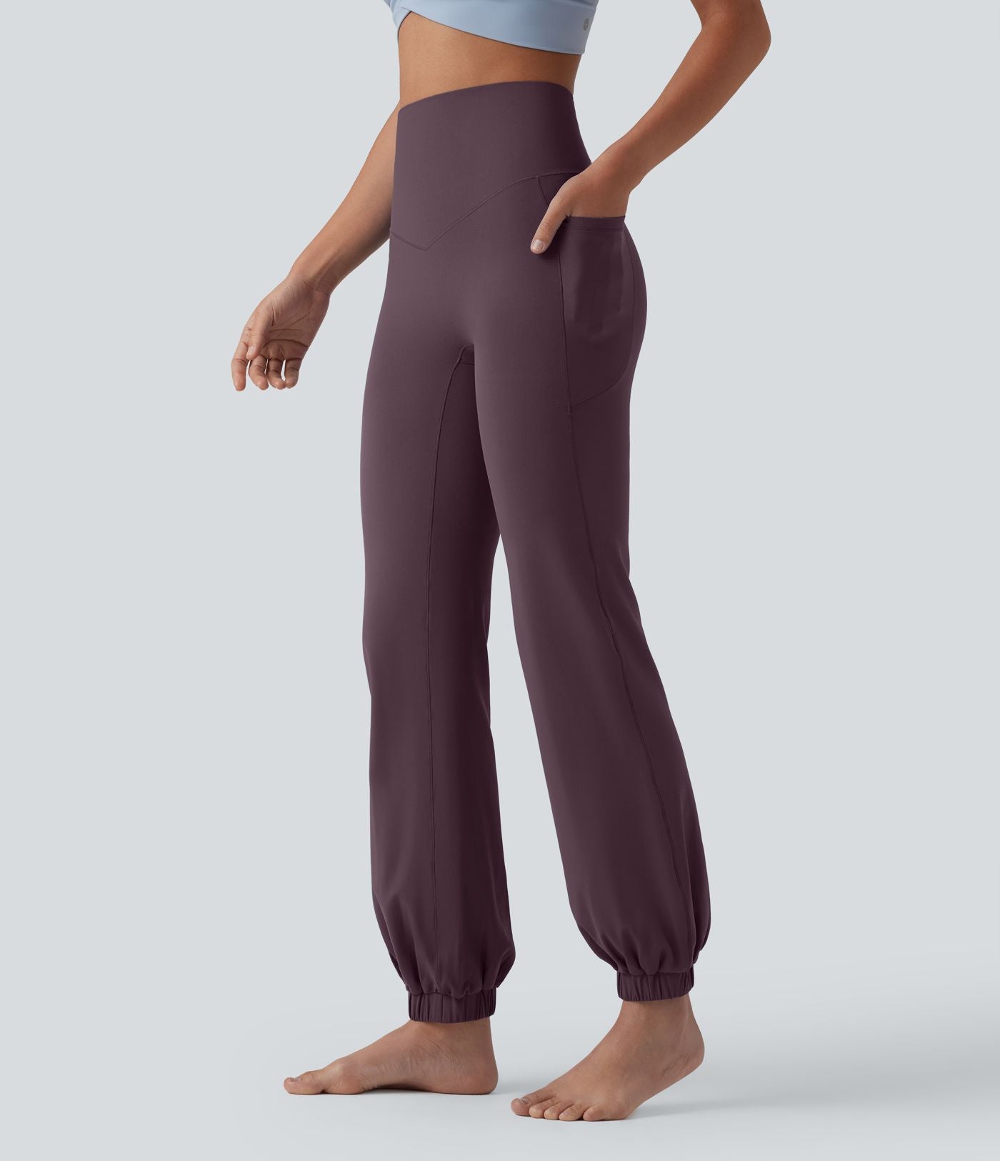 Jogging ballon danse SoftlyZero™ taille haute gainant avec poches