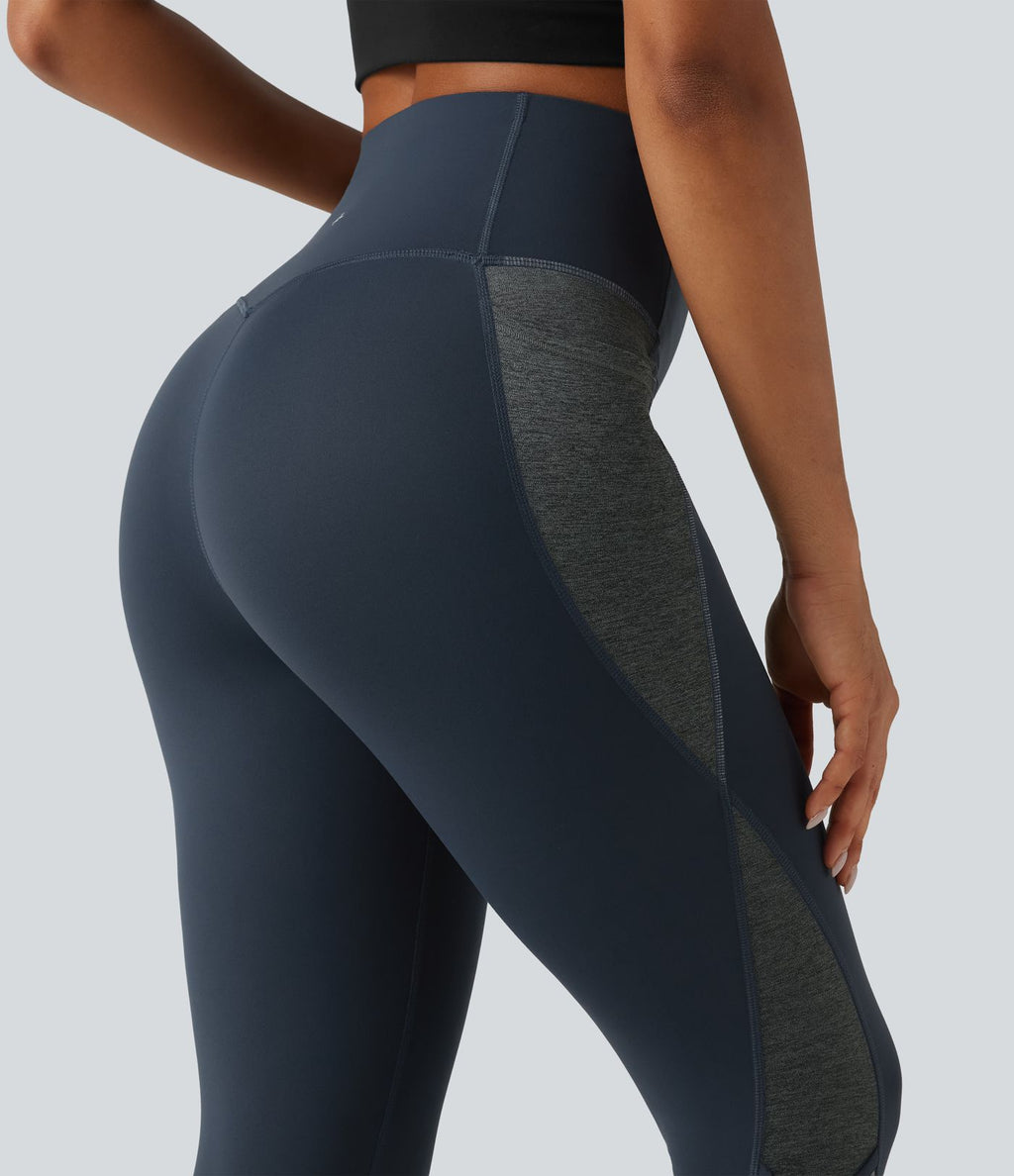 Legging de yoga Halara UltraSculpt™ taille haute gainant color block avec poches