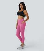 Legging corsaire d'entraînement gainant galbant taille haute avec effet scrunch et poches Halara UltraSculpt™