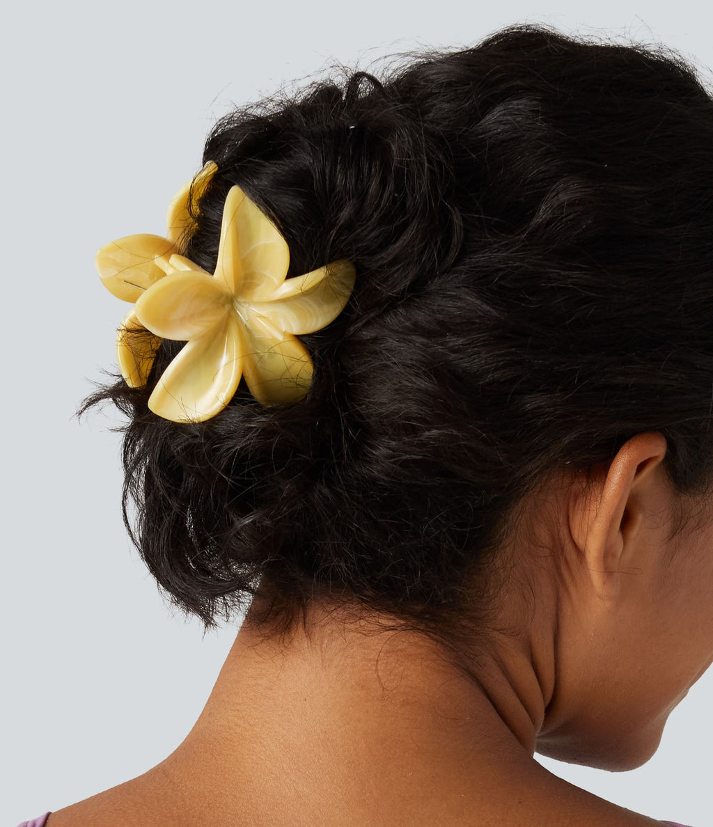 Pince à cheveux fleurie