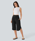 Pantalon décontracté gainant taille haute à séchage rapide avec poches Breezeful™