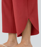Pantalon fluide resort Breezeful™ à séchage rapide, coupe fendue et effet ventre plat