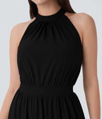 Robe longue fluide sans manches à dos ajouré séchage rapide Breezeful™