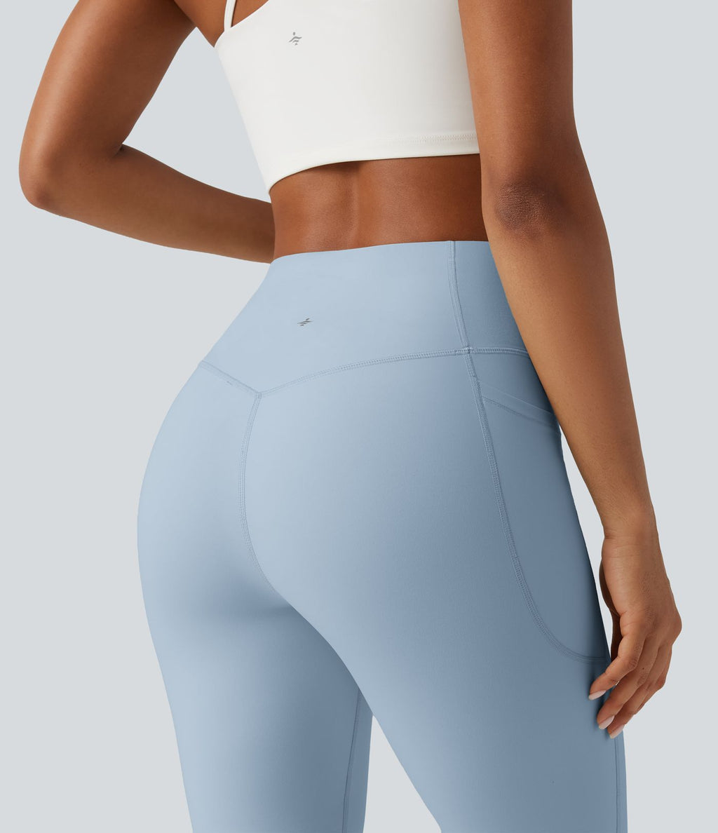 Legging yoga bootcut Halara UltraSculpt™ taille haute gainant avec poches
