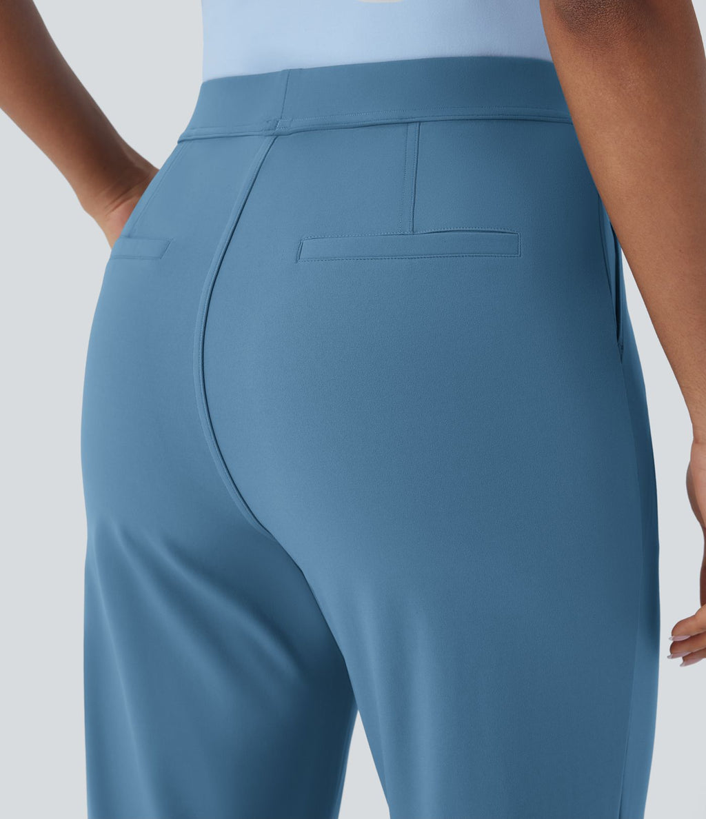 Pantalon de travail fuselé longueur cheville taille haute Halara Flex™ DayStretch avec poches