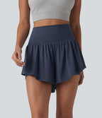 Short de yoga 2-en-1 SoftlyZero™ Airy effet frais InstantCool taille haute 7,5 cm avec poches