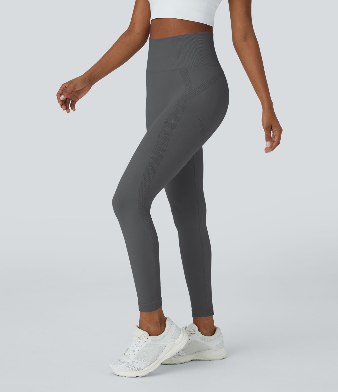Legging yoga 7/8 taille haute froncé sans couture OneForm Seamless Flow