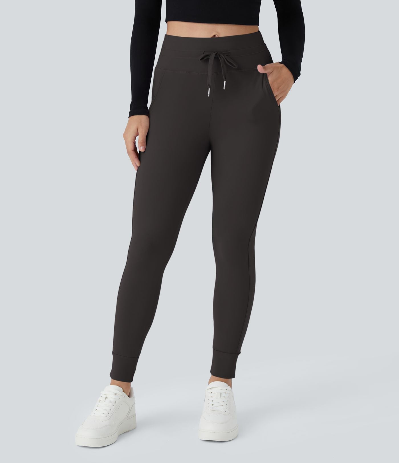 Jogging taille haute Softlyzero™ Plush avec cordon de serrage et poches latérales
