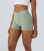Softlyzero™ Short 7,5cm Biker Taille Haute Croisé Uni