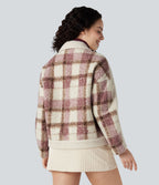 Veste sherpa col tailleur manches longues