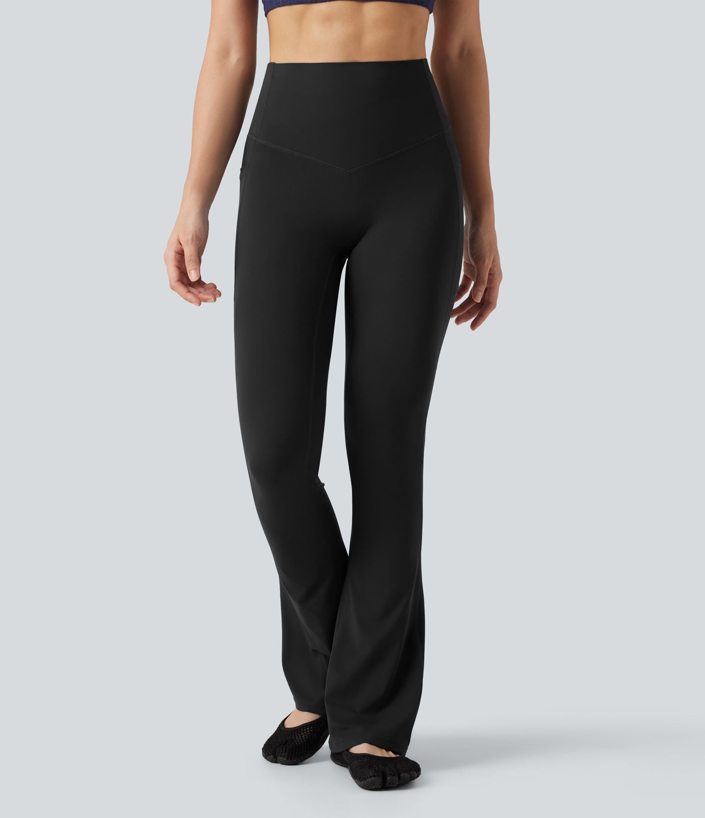 Legging de yoga bootcut Halara UltraSculpt™ taille haute gainant avec poches