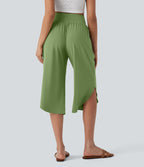 Pantalon corsaire gainant taille haute à ourlet asymétrique et séchage rapide avec poches Breezeful™