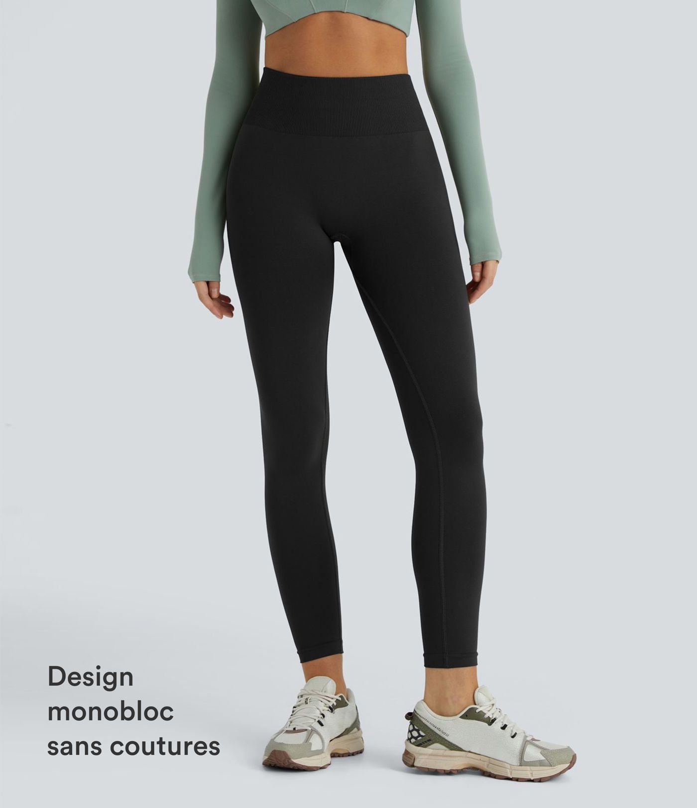 Legging yoga gainant effet push-up taille moyenne sans couture OneForm Seamless Flow