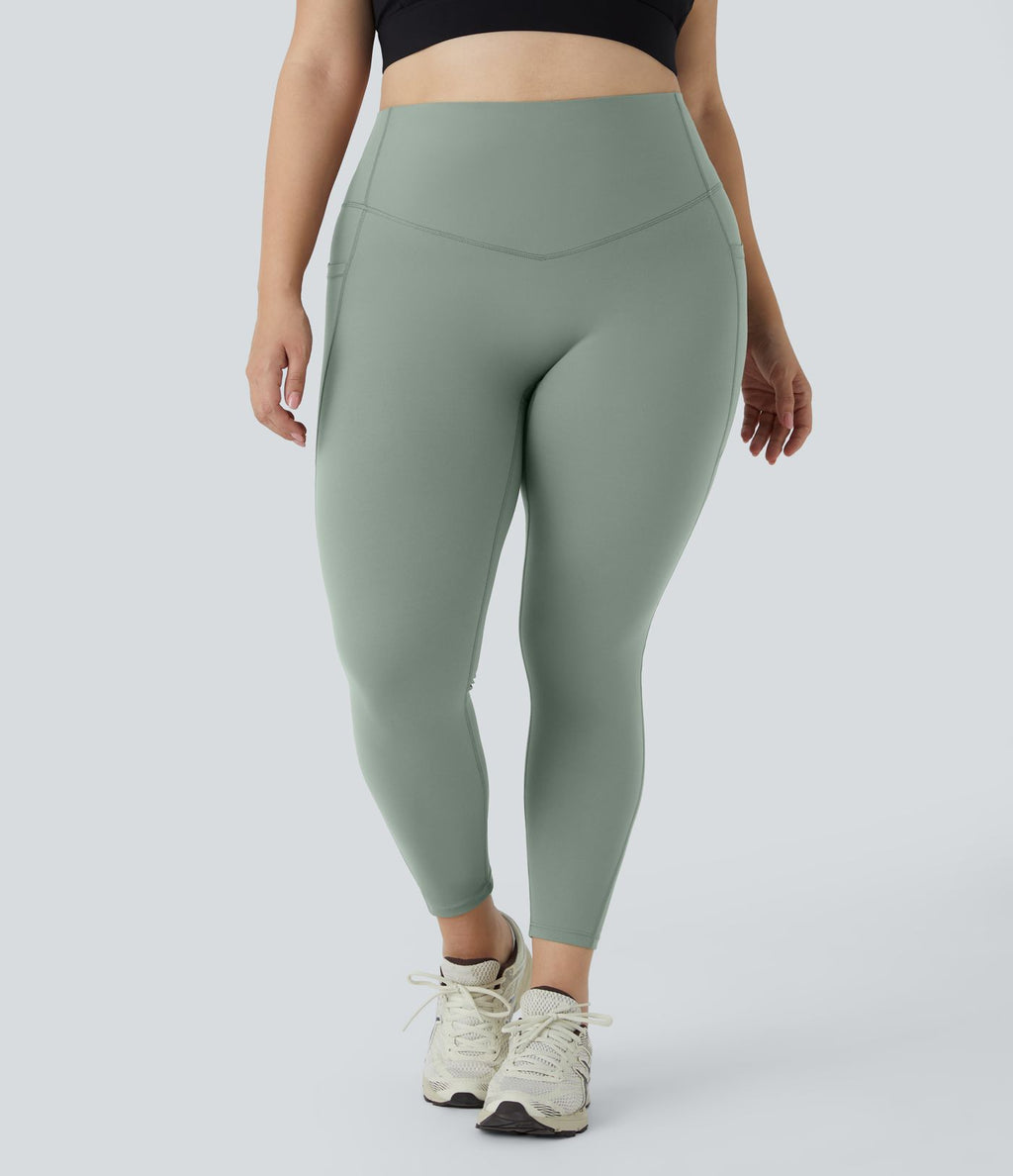Legging d'entraînement gainant taille haute grande taille avec poches Halara UltraSculpt™