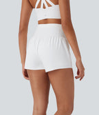 Short de course SpeedWave™ taille haute mesh contrastant 2-en-1 séchage rapide avec multiples poches