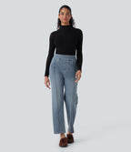 Jean casual Halara Flex™ taille haute jambe droite avec poches