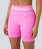 Short cycliste taille haute color block repliable sans couture OneForm Seamless Flow