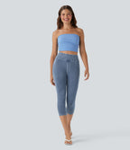 Halara Flex™ Jegging Capri Taille Haute Extensible Poche Latérale Arrière