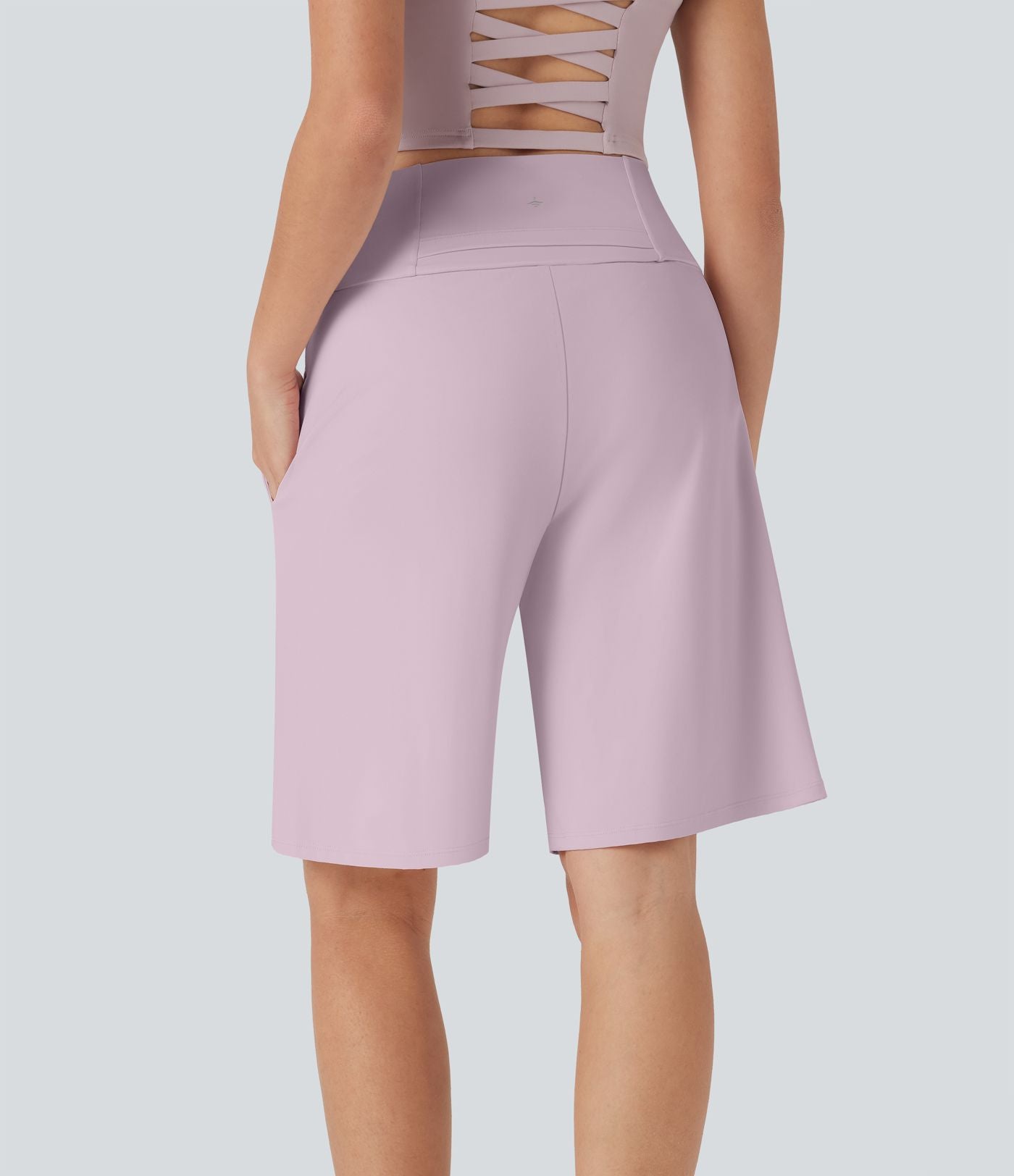 Bermuda SoftlyZero™ Airy de yoga taille haute avec poches multiples et effet frais InstantCool