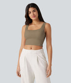 OneForm Débardeur casual sans couture col rond échancré dos en U avec soutien-gorge intégré