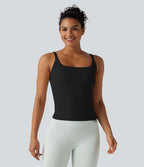 Débardeur de sport effet lissant sous les bras avec dos en V et brassière intégrée