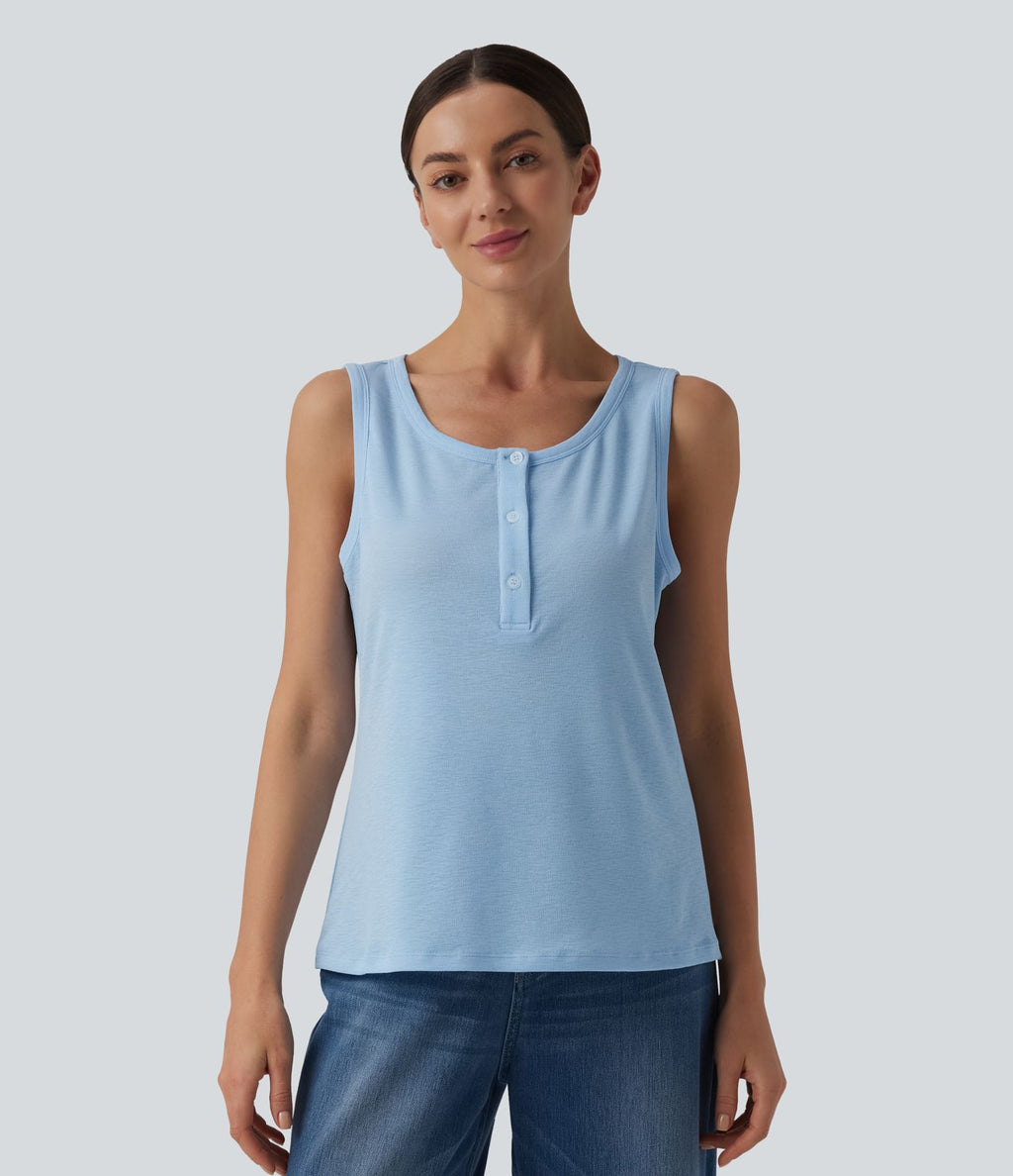 Débardeur casual Henley