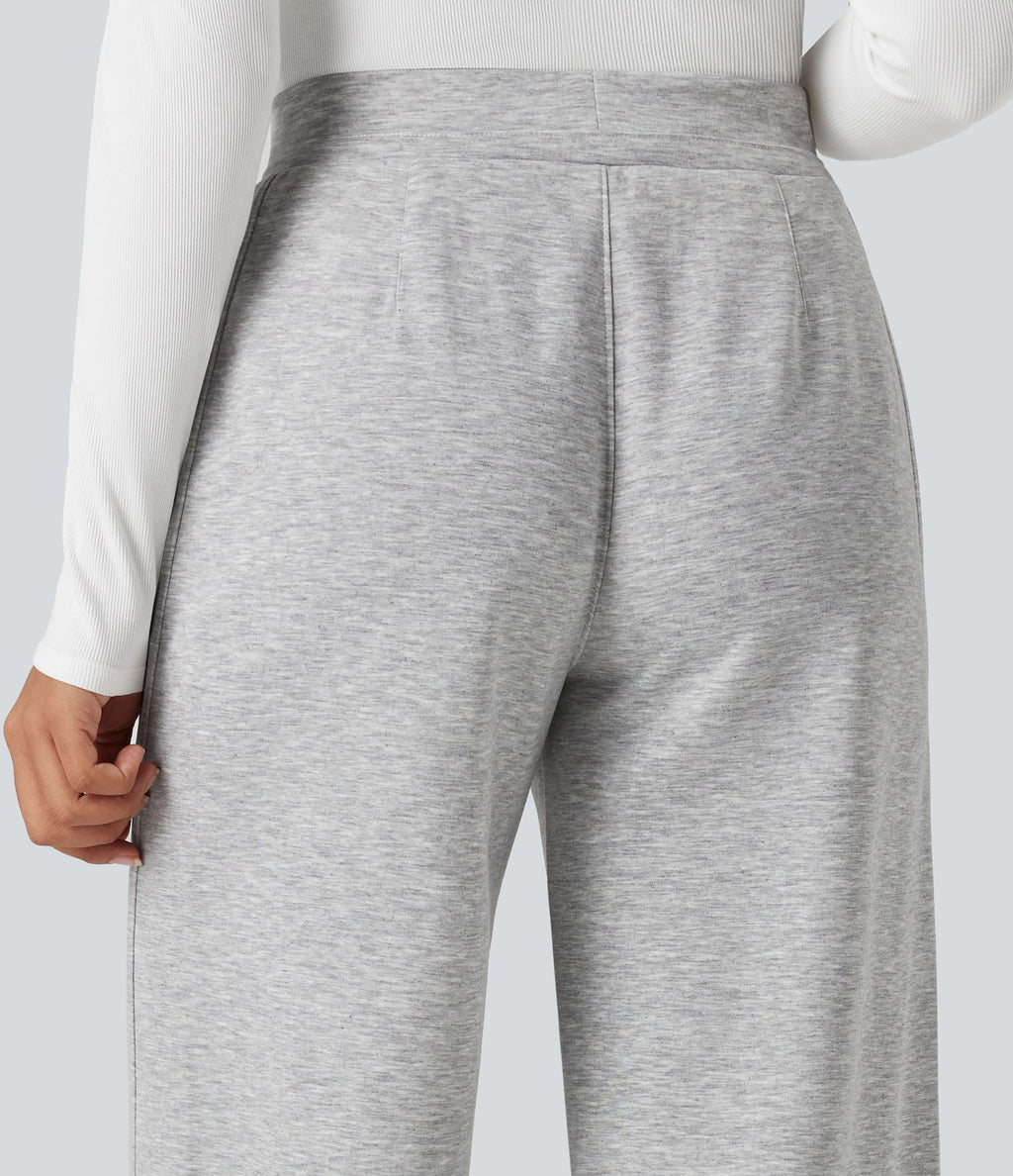 Pantalon jogging taille haute avec poches