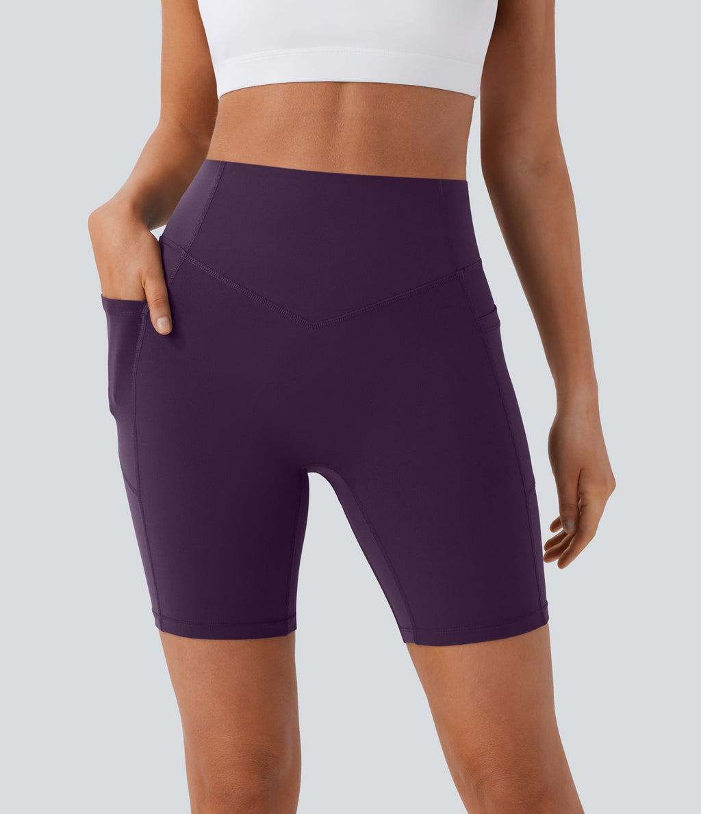 Legging de yoga gainant taille haute chiné à séchage rapide avec poches Halara UltraSculpt™
