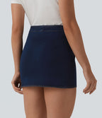 Halara Flex™ Jupe mini moulante casual en jean taille mi-haute
