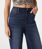 Halara Flex™ Jean large 7/8 taille mi-haute avec poches