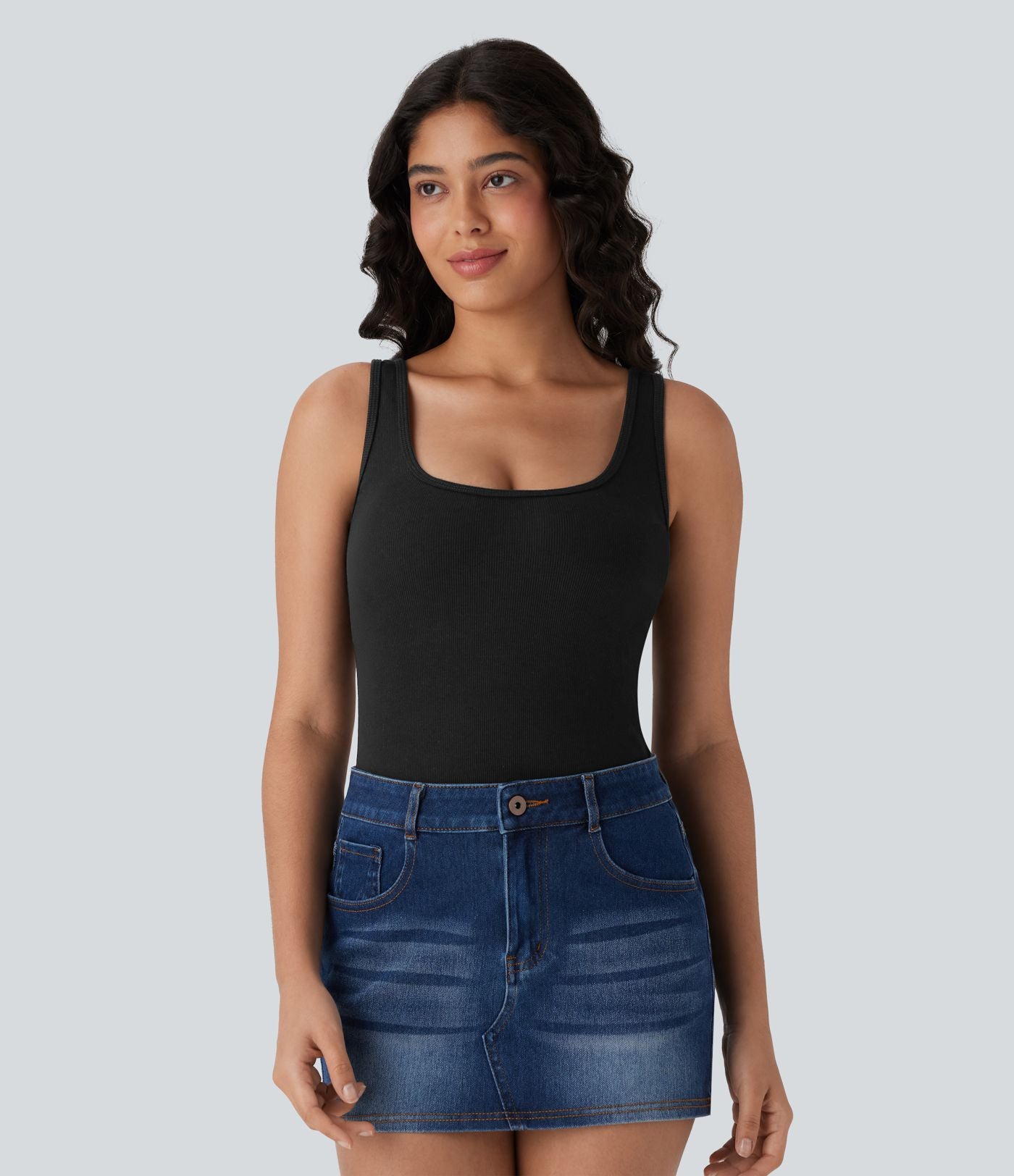 Body casual côtelé col U bretelles jambe ajustables - Easy Peasy