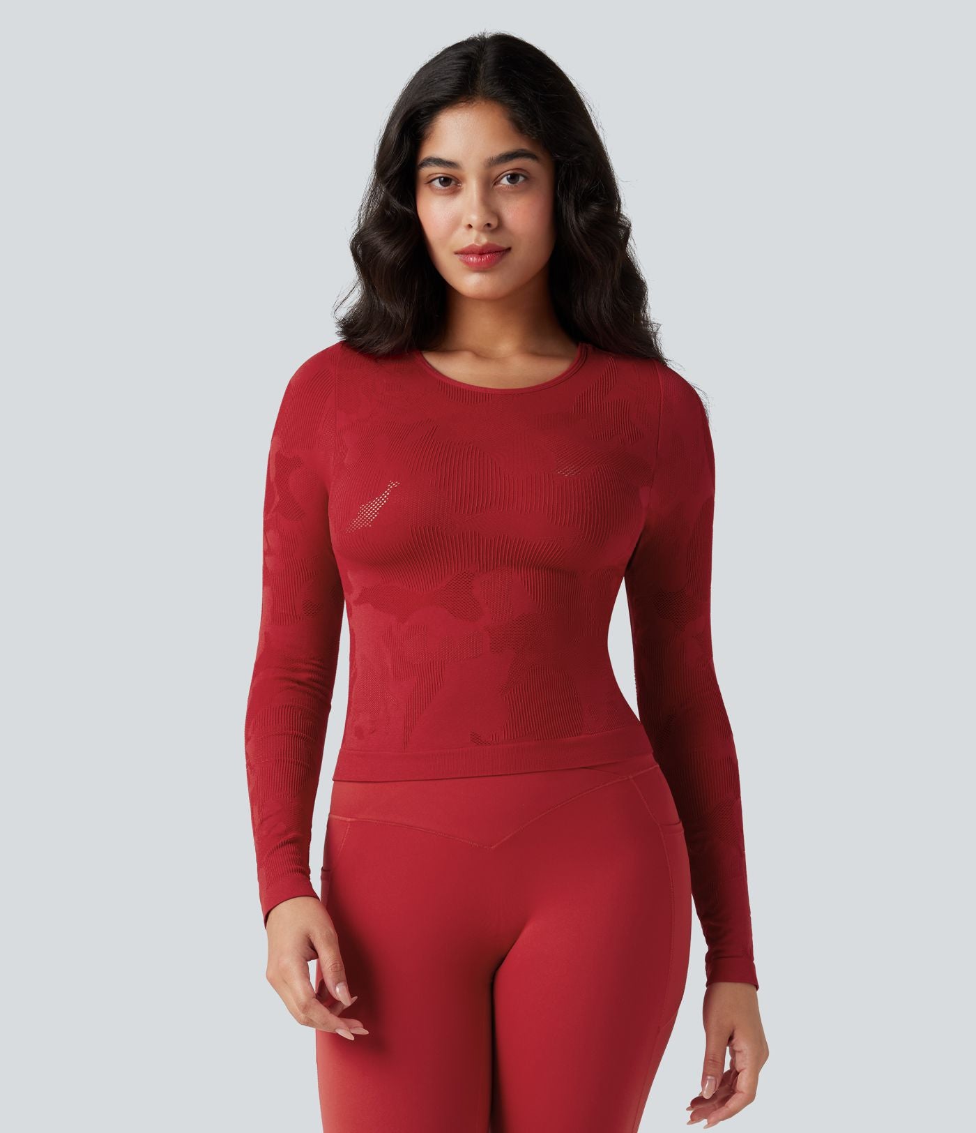 Haut de sport à manches longues sans couture OneForm Seamless Flow