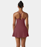 Robe SoftlyZero™ Airy mini d'activité à dos nu avec découpes 2-en-1 avec poches et effet frais InstantCool, protection solaire UPF50+