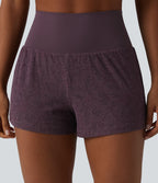 SoftlyZero™ Short de sport 2 en 1 taille haute en dentelle 7,5 cm avec poches