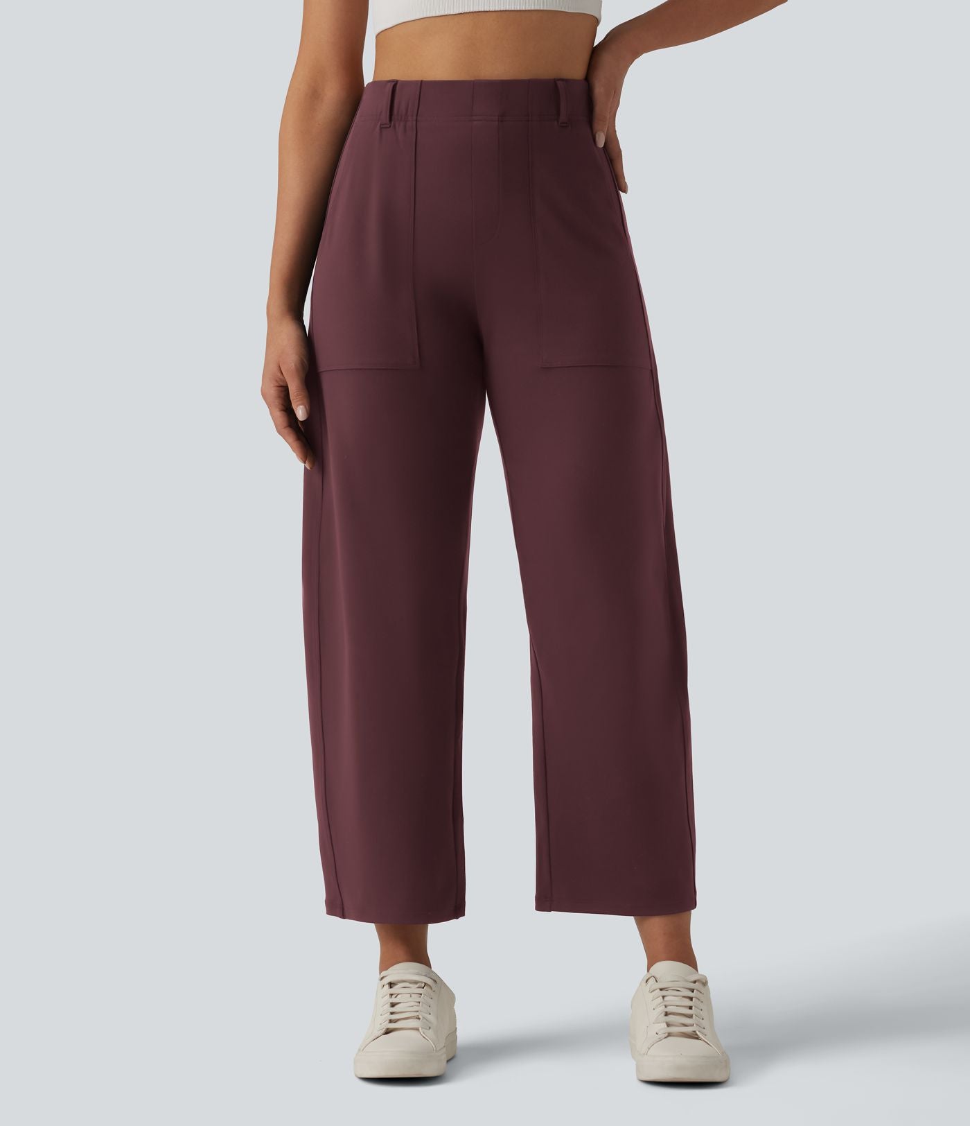 Pantalon barrel DayStretch taille haute avec poches